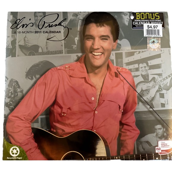 Elvis Presley Calendar Lot of 10 era 2001-2015 Sealed Mead Products - Picture 9 of 16